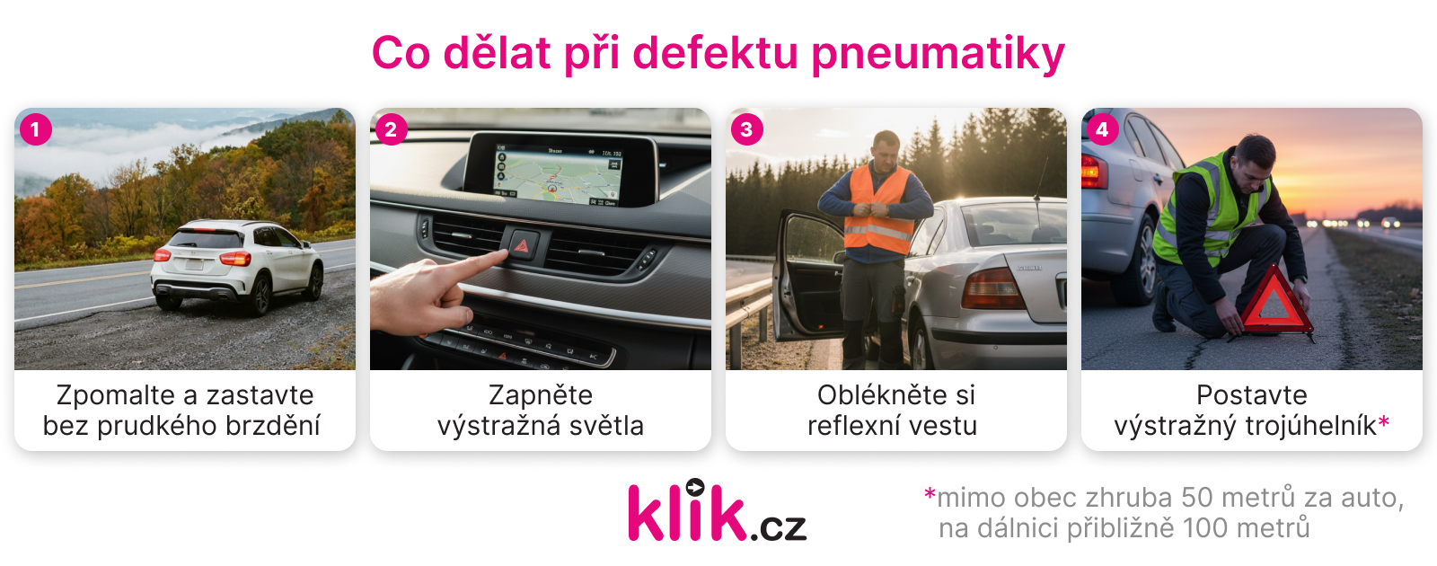 co delat pri defektu pneumatiky