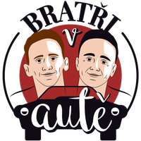 logo bratři v autě